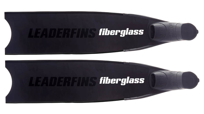 CARBON and Fiberglass spearfishing fins STEREOFINS black abyss pro  Leaderfins black