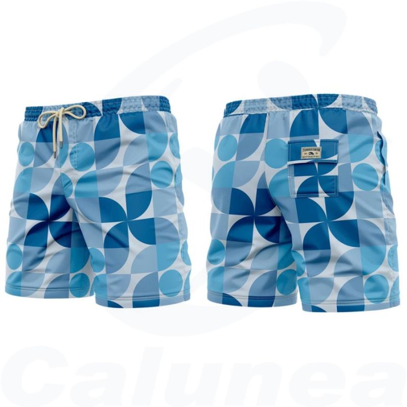 Image du produit Beachshorts SQUARES FLOWERS TURBO - boutique Calunéa