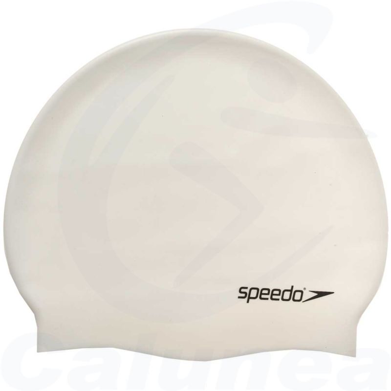 Image du produit Classic silicone swimcap PLAIN FLAT SILICONE CAP WHITE SPEEDO - boutique Calunéa