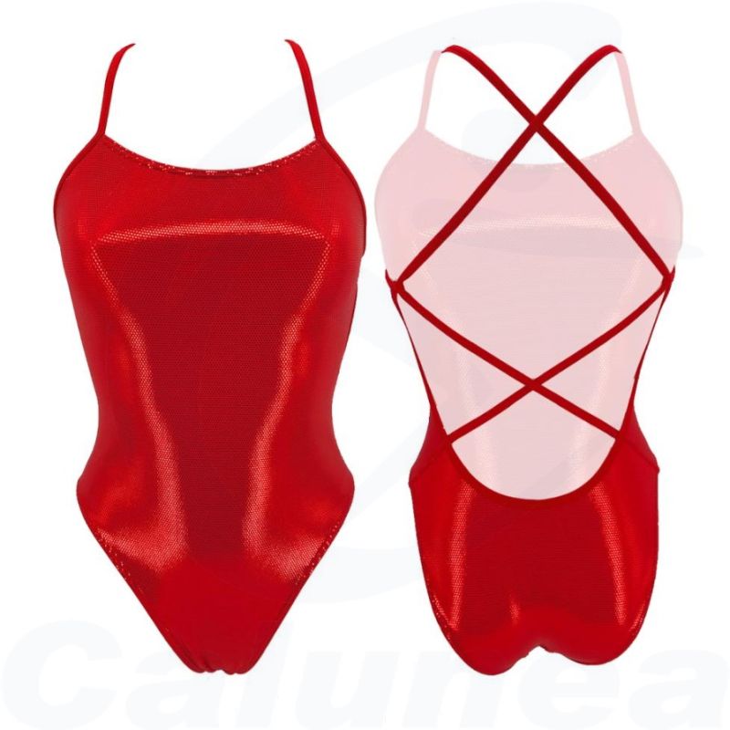 Image du produit Woman's swimsuit SIRENE SHINY RED TURBO - boutique Calunéa