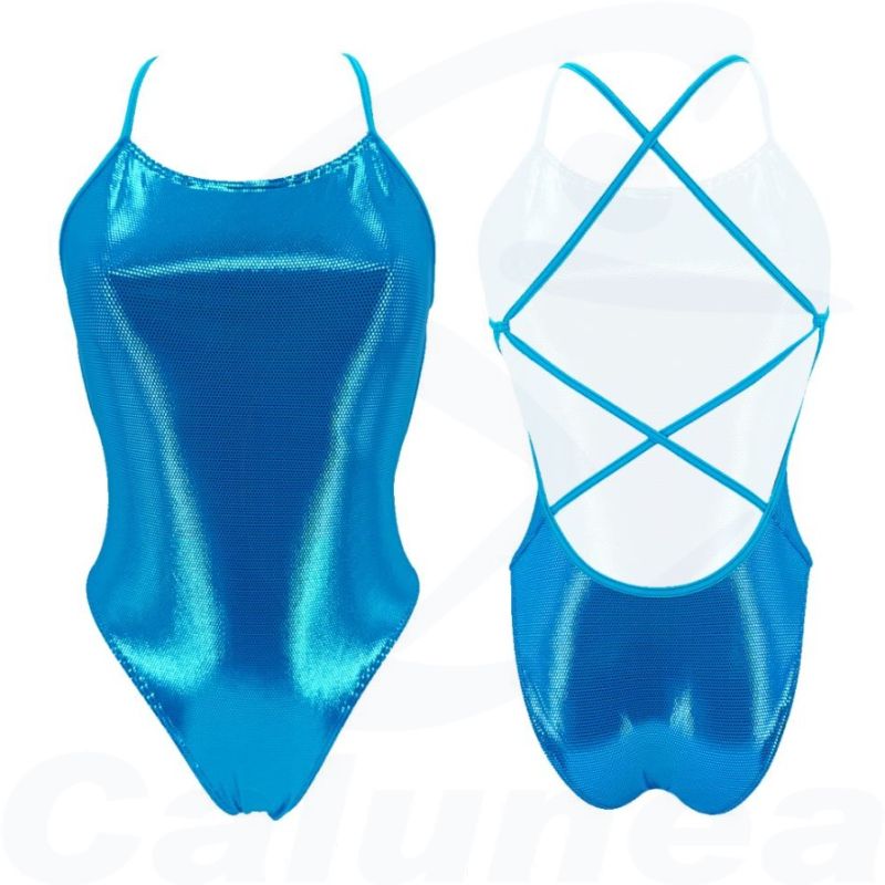 Image du produit Woman's swimsuit SIRENE SHINY SKY BLUE TURBO - boutique Calunéa