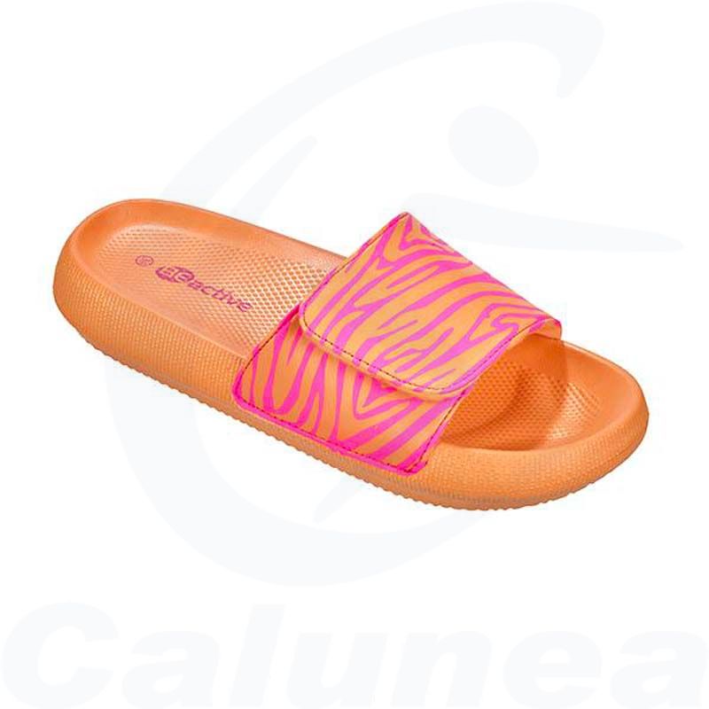 Image du produit Woman's poolshoes ZEBRA VIBES ORANGE / PINK BECO (36-42) - boutique Calunéa