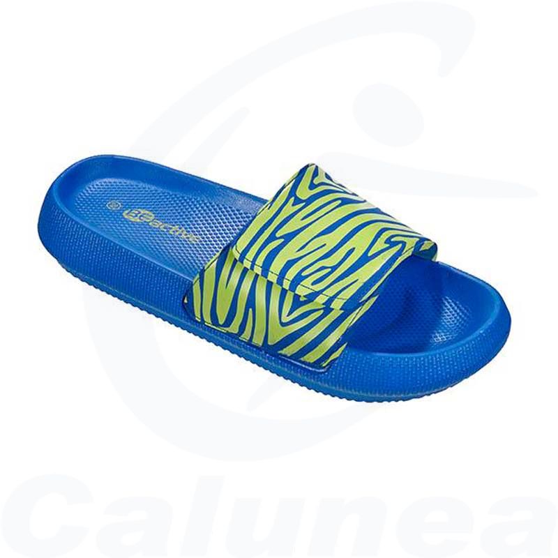 Image du produit Woman's poolshoes ZEBRA VIBES BLUE / GREEN BECO (36-42) - boutique Calunéa