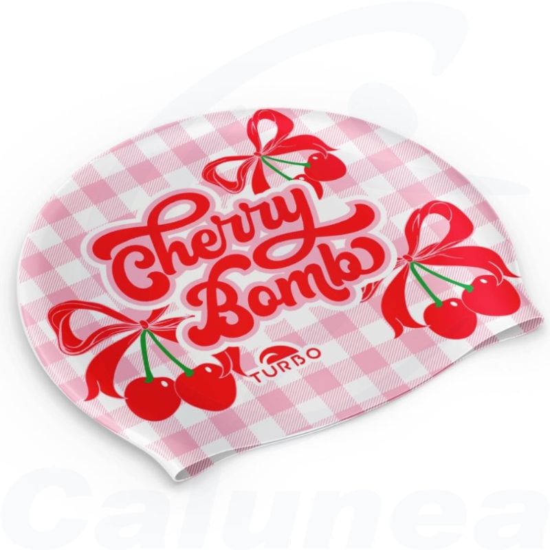 Image du produit Silicone swimcap CHERRY BOMB TURBO - boutique Calunéa