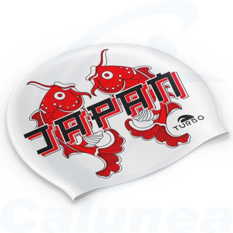 Image du produit Silicone swimcap JAPAN CARPA RED TURBO - boutique Calunéa