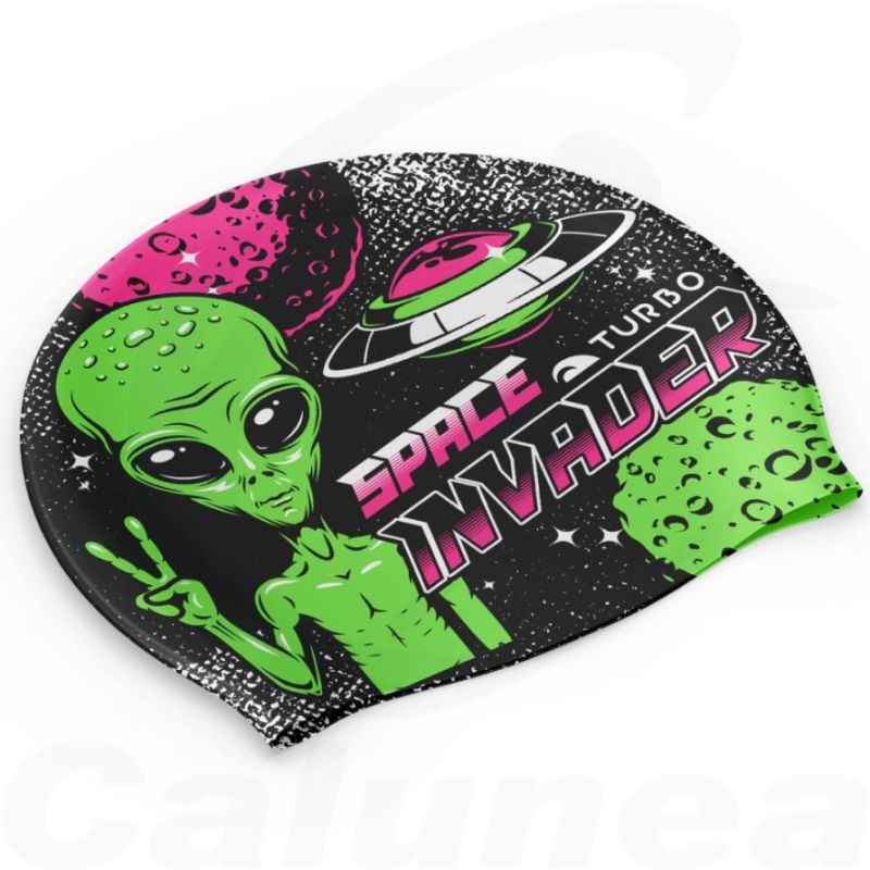 Image du produit Silicone swimcap SPACE INVADER TURBO - boutique Calunéa