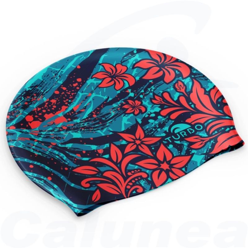 Image du produit Silicone swimcap HIBISCUS WAVE TURBO - boutique Calunéa