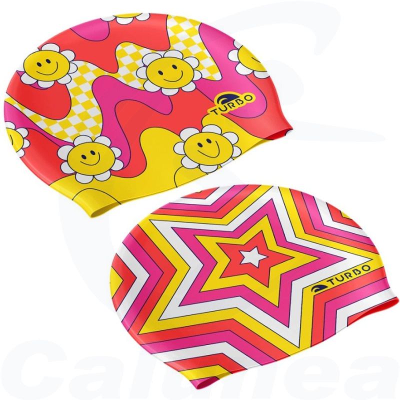 Image du produit Silicone swimcap GROOVY FLOWERS TURBO - boutique Calunéa