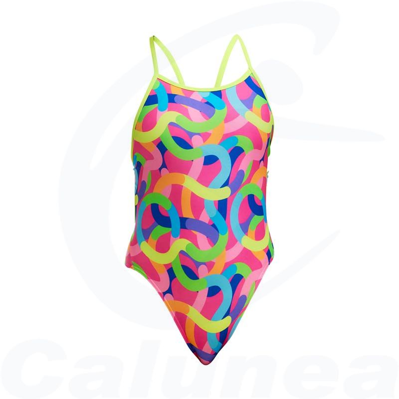 Image du produit Girl's swimsuit CURLY WURLY SINGLE STRAP FUNKITA - boutique Calunéa