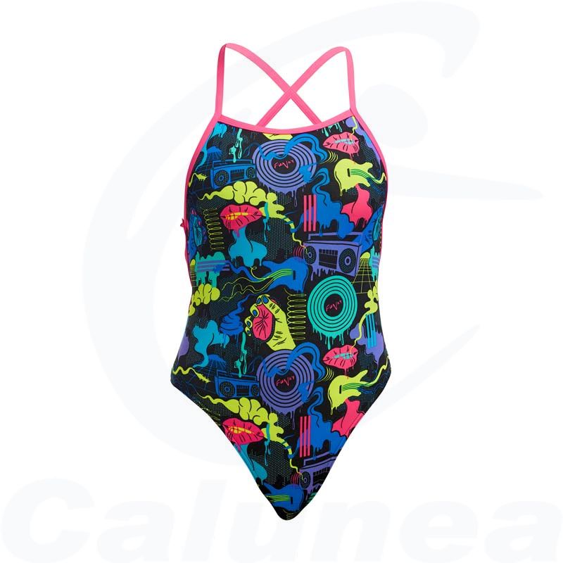 Image du produit Girl's swimsuit POPPY LONG STRAPPED IN ONE FUNKITA - boutique Calunéa