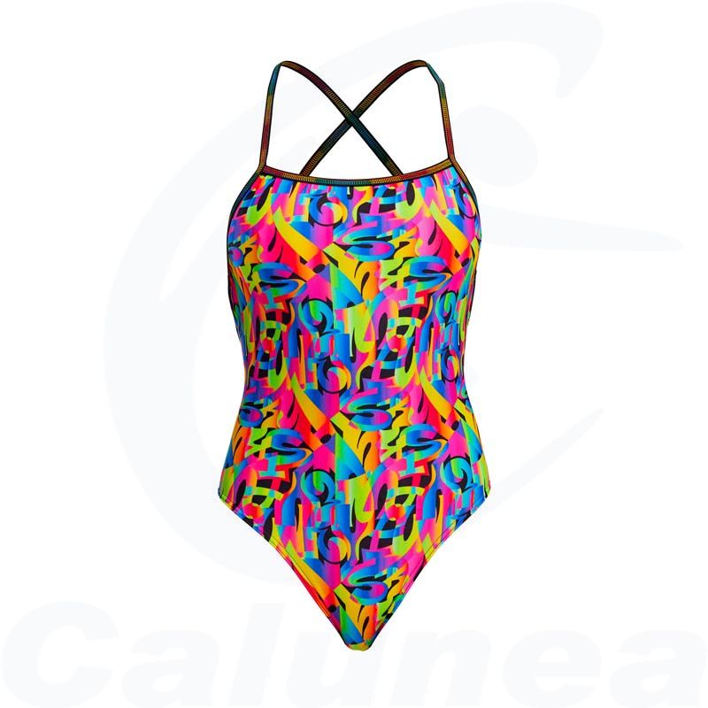 Image du produit Women's swimsuit COLOUR FUNK STRAPPED IN FUNKITA - boutique Calunéa