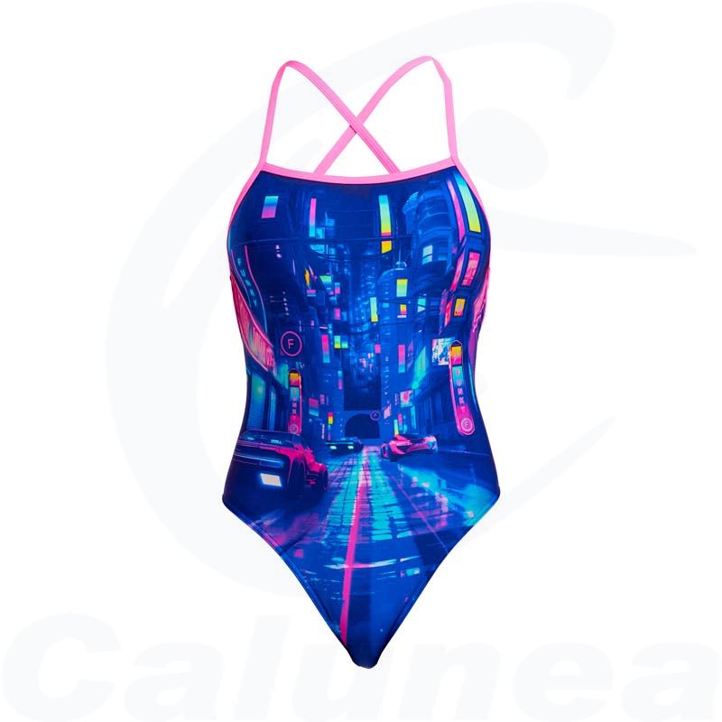 Image du produit Women's swimsuit CYBER CITY STRAPPED IN FUNKITA - boutique Calunéa