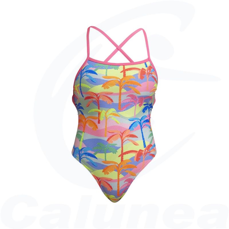Image du produit Women's swimsuit POKA PALM STRAPPED IN FUNKITA - boutique Calunéa