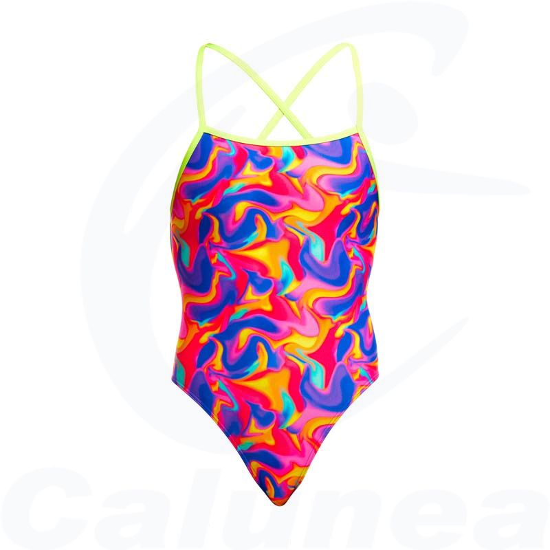 Image du produit Women's swimsuit SUMMER SWIRL STRAPPED IN FUNKITA - boutique Calunéa