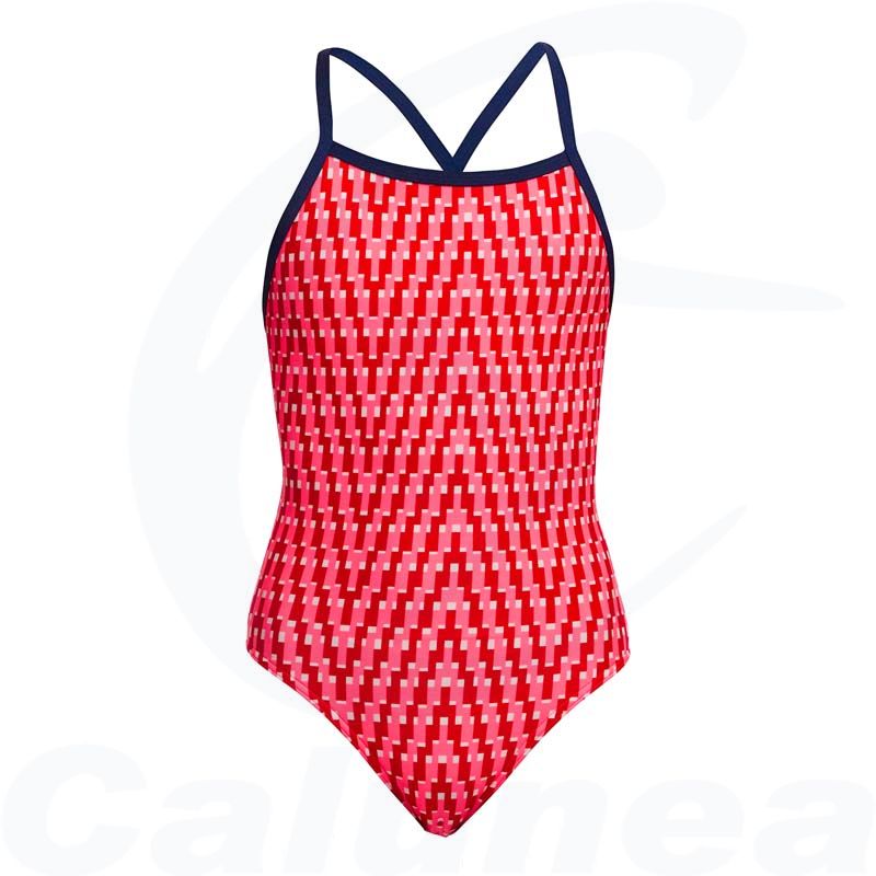 Image du produit Girl's swimsuit RED HEAD TIE ME TIGHT FUNKITA - boutique Calunéa