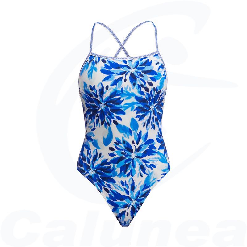 Image du produit Women's swimsuit BLOSSOM BLUE TIE ME TIGHT FUNKITA - boutique Calunéa