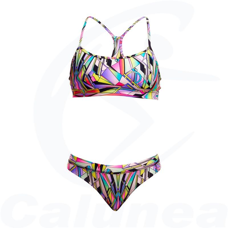 Image du produit Female 2-pieces swimsuit / Bikini SCISSOR KICK SPORTS CROP TOP FUNKITA - boutique Calunéa