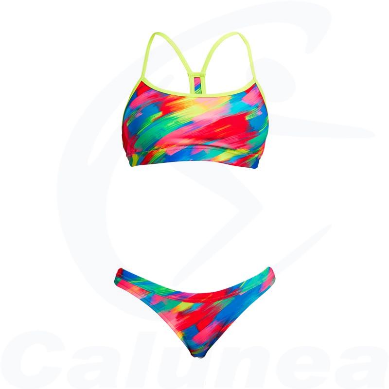 Image du produit Female 2-pieces swimsuit / Bikini STROKED HIPSTER SWIM CROP TOP FUNKITA - boutique Calunéa