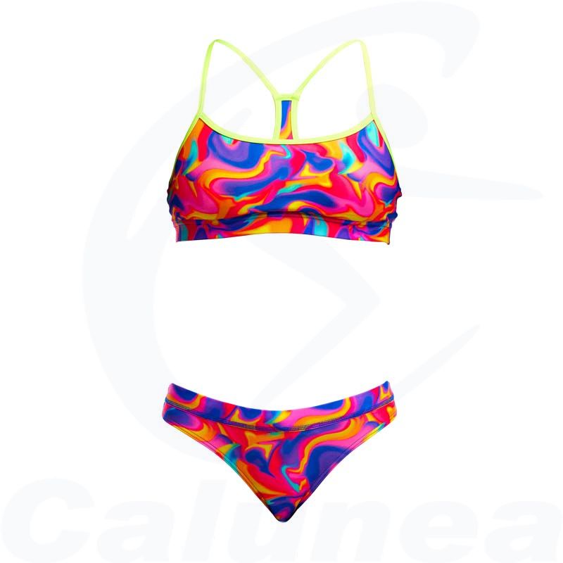 Image du produit Female 2-pieces swimsuit / Bikini SUMMER SWIRL SPORTS CROP TOP FUNKITA - boutique Calunéa