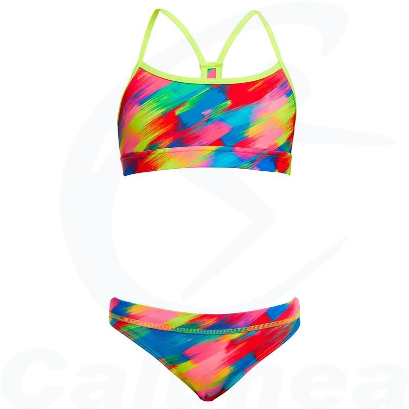 Image du produit Girl's 2-pieces swimsuit / Bikini STROKED RACERBACK FUNKITA - boutique Calunéa