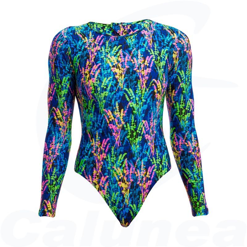 Image du produit Women's swimsuit with zipper MIDNIGHT MEADOW LONG SHOT FUNKITA - boutique Calunéa