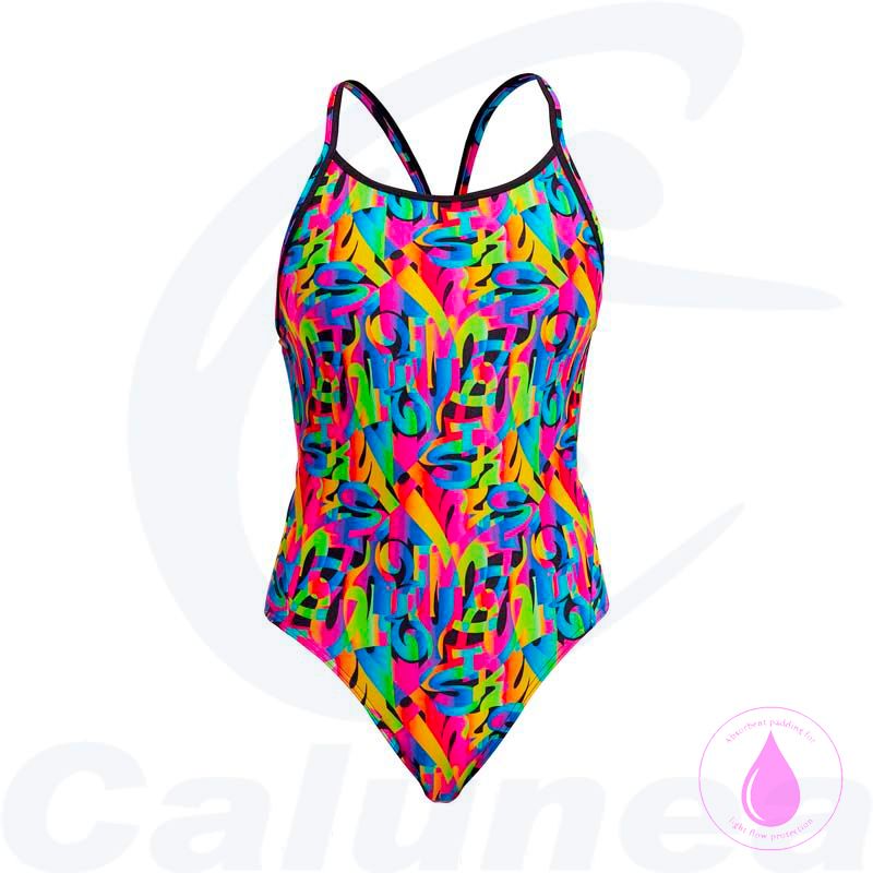 Image du produit Women's swimsuit COLOUR FUNK DIAMONDBACK SWIM SECURE FUNKITA - boutique Calunéa