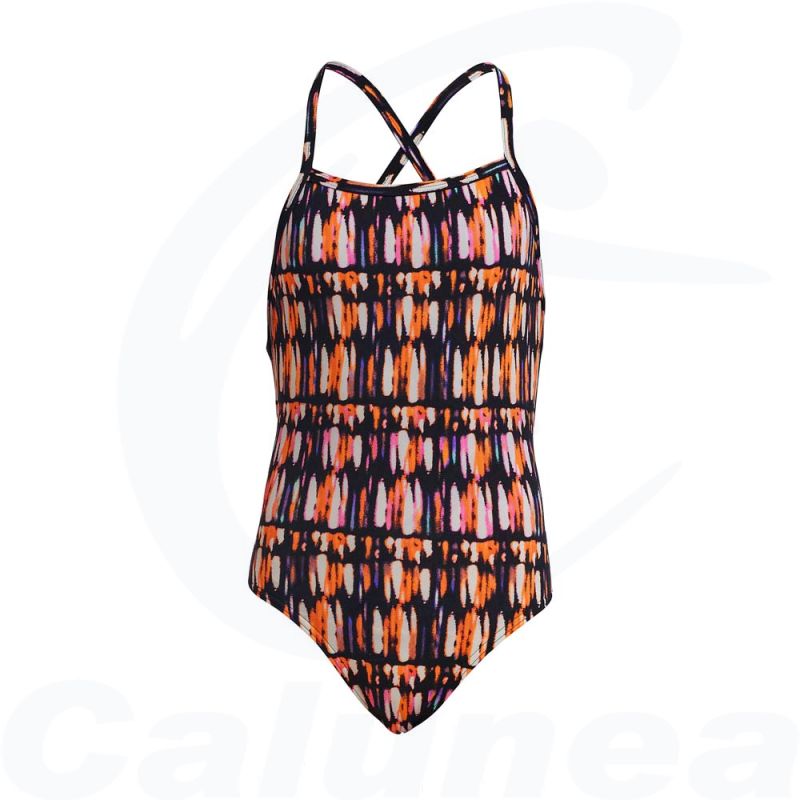 Image du produit Girl's swimsuit HEADLIGHTS STRAPPED IN ONE FUNKITA - boutique Calunéa