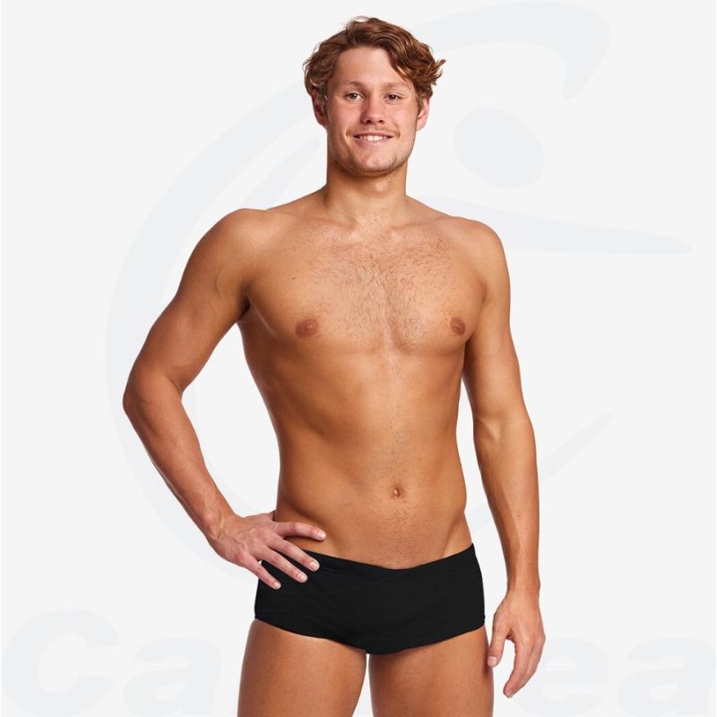 Image du produit Men's swimsuit STILL BLACK PLAIN FRONT TRUNK FUNKY TRUNKS - boutique Calunéa